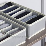 Unterwäsche Aufbewahrungsbox Ordnungssystem für Kleiderschrank Faltbar Schubladen Organizer für Socken Krawatten Schals Handtuch Schwarz