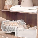 Unterwäsche Schubladen Organizer Aufbewahrungsbox Für Unterwäsche Faltbox Kleiderschrank Organizer für BHS Socken Unterhosen Und Krawatten Aufbewahrungsboxen Weiß