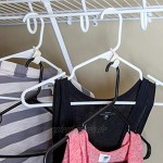30 Stück Kleiderbügel Verbindungshaken Kleiderbügel Clip Drop Verbindungsgriff für Kleiderbügel – weiß – platzsparend