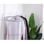 Cocomaya Kleiderbügel 10 Stück 43cm ohne Schulterbeulen rutschfeste Gummierung Kontur Metall für Pullover Anzugbügel mit Hosensteg