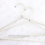 Hangerworld 6 Premium Metall Kleiderbügel Mit Perlen 40 cm Elegantes Design