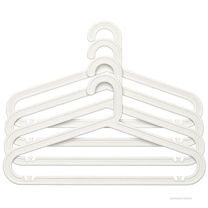 Ikea BAGIS Kleiderbügel in weiß; für innen und außen; 60 Stück