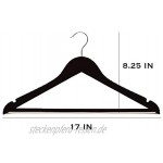 IKEA Bumerang Kleiderbügel aus Holz 43,2 cm breit Schwarz 8 Stück