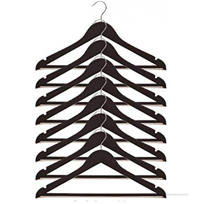 IKEA Bumerang Kleiderbügel aus Holz 43,2 cm breit Schwarz 8 Stück