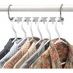 Queta Kleiderbügel für Kleidung Kleiderbügel magische Kleiderbügel aus Metall zum Aufhängen von Kleidung platzsparend 6 Stück