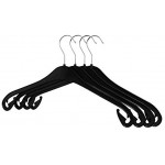 RSR Hangers Kleiderbügel NA 47 cm aus Kunststoff 20 Stück Hemdenbügel Blusenbügel Kunststoff Schwarz schneller Versand