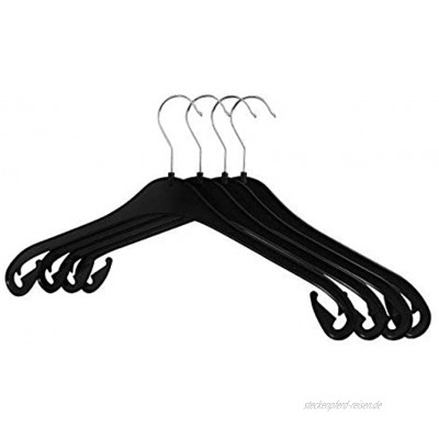 RSR Hangers Kleiderbügel NA 47 cm aus Kunststoff 20 Stück Hemdenbügel Blusenbügel Kunststoff Schwarz schneller Versand