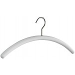 WENKO Kleiderbügel Rollo Buche Weiß Garderoben-Bügel aus FSC® zertifiziertem Echtholz Buchenholz 45 x 19 x 2 cm Weiß