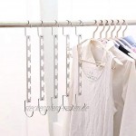 YAVO-EU Kleiderbügel platzsparend，5 Stück Drehbares Design Hanger Magische kleiderbügel Metall platzsparende kleiderbügel，Für sufbewahrung Kleidung
