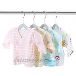 Yoassi Babykleiderbügel Set 40 Stück Bunt Platzsparende Kleiderbügel Kinder Kunststoff Rutschfest Kinderkleiderbügel für Kleiderschrank Bügel für Babykleidung