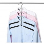 ZriEy Mehrlagige Kleiderbügel– 5 in 1 Metall Kleiderständer Anti Rutsch Schwamm Mehrzweck Kleiderbügel Platzsparend Organizer für Jacken Mantel Pullover Hosen T-Shirts