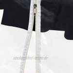 Abdeckhaube für Kleiderständer mit der Breite 120cm Transparente Schutzhülle mit Zwei Reißverschlüssen