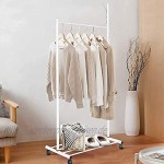 Kleiderstange Weiß 3 in 1 Multifunktionale Kleiderstange für Schlafzimmer Ständer zum Aufhängen von Kleidung Schwerlast Weiß Kleiderstange 80 x 45 x 160 cm